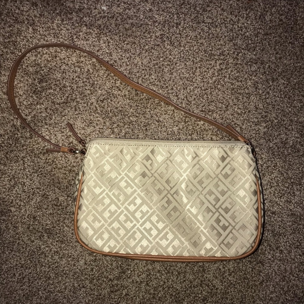 ❗️VINTAGE❗️Authentic Tommy Hilfiger Baguette Purse w Lock - Picture 6 of 6